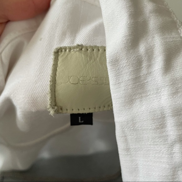 Joe’s Jeans classic white denim jacket boyfriend trucker jean jacket - Picture 5 of 8